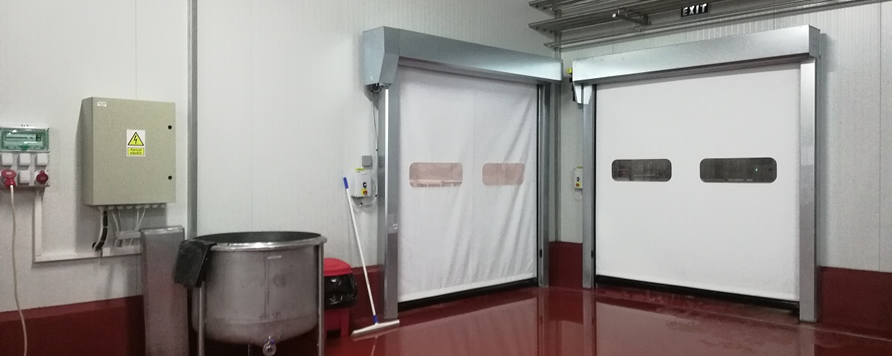 ZipGO Food ipari gyorskapu borító, élelmiszeripari alkalmazások