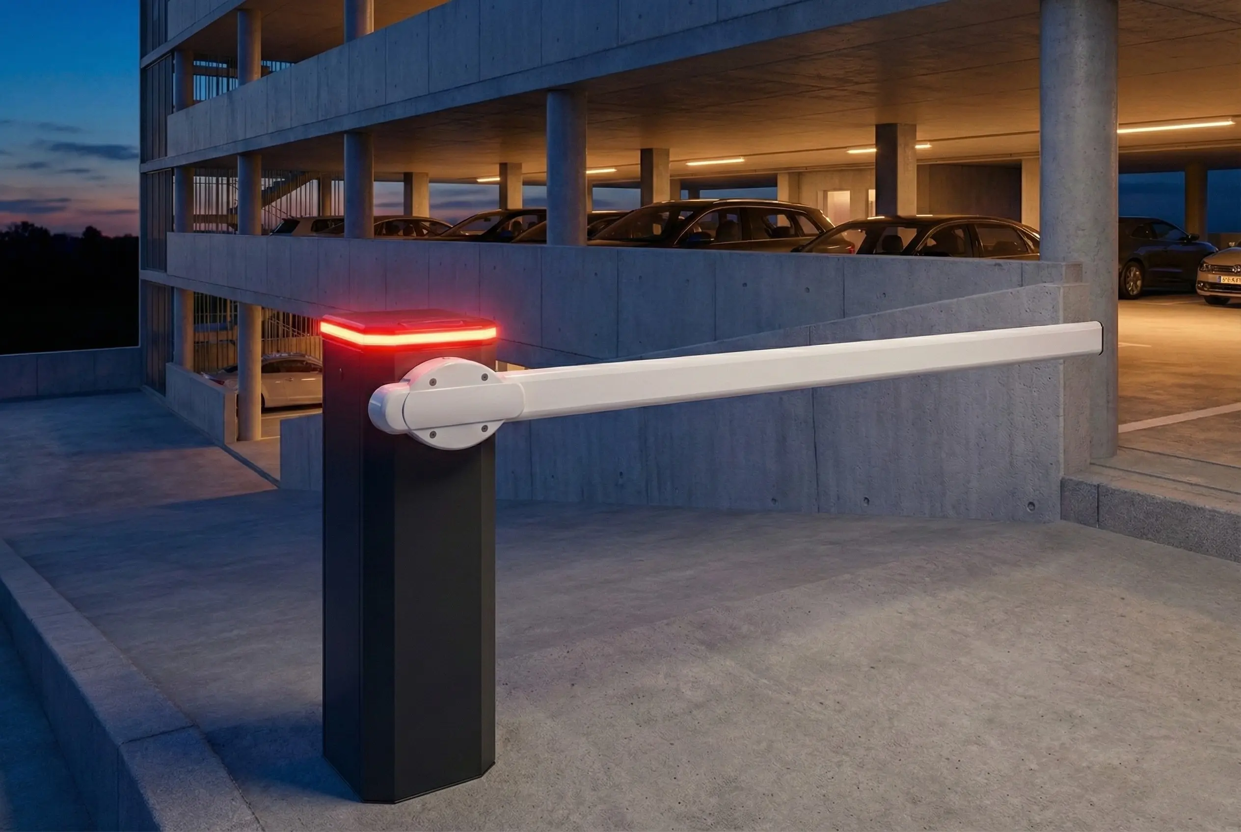 Intenzív használatra tervezett sorompó motorja